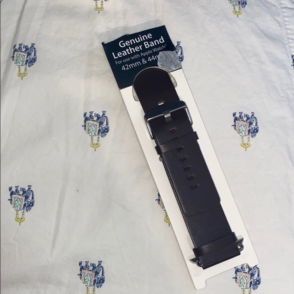 Chocolate Brown genuine leather Apple Watch band